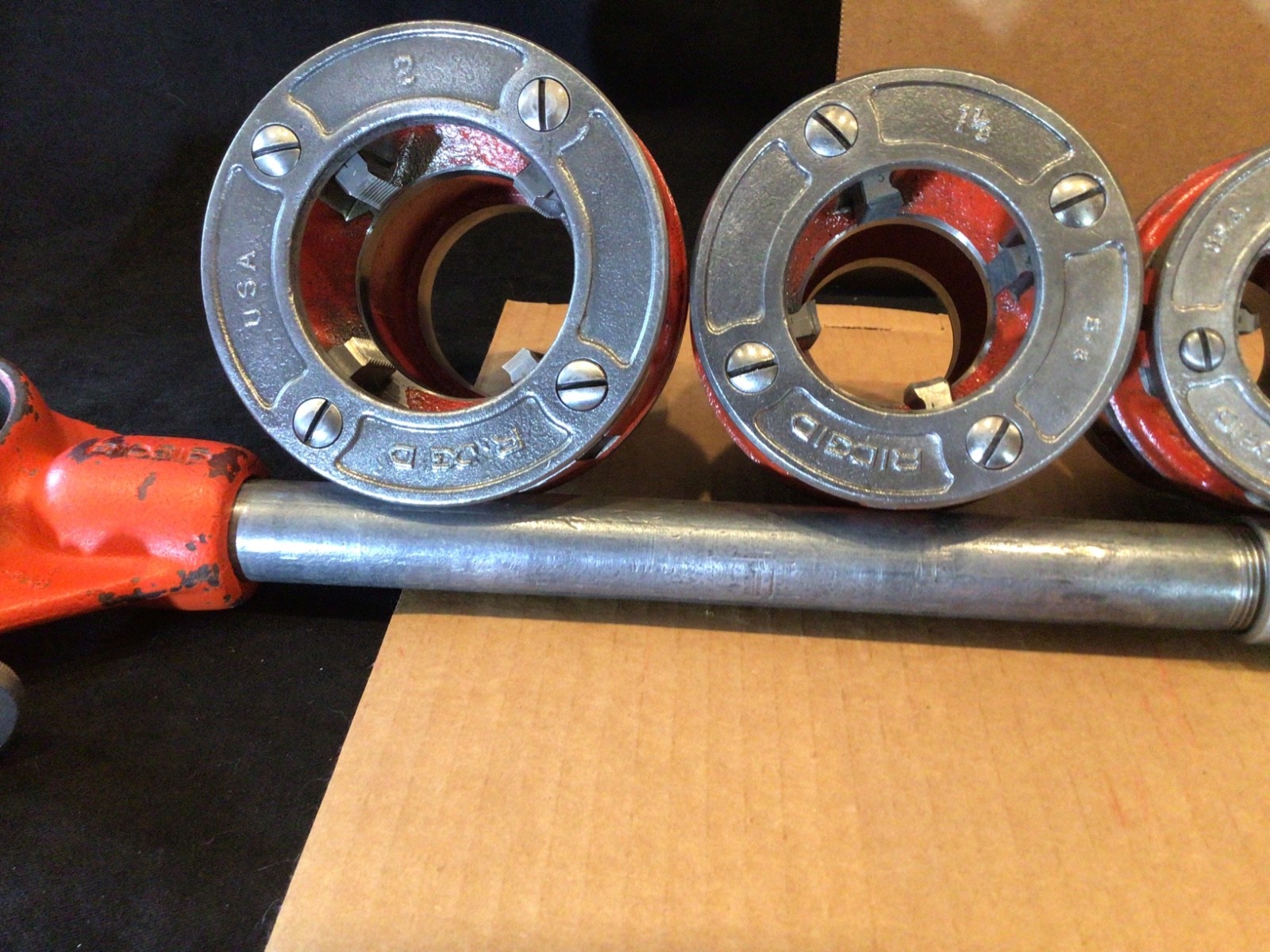 RIDGID 12 R PIPE THREADING DIE SET 1/2"-2", 6 Die Heads, FITS RIDGID 700 12R