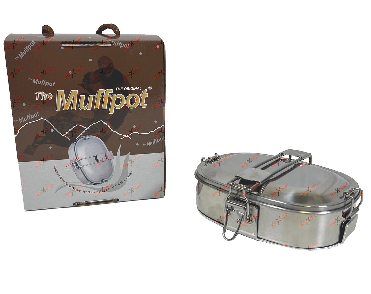 Muff Pot Food Warmer Snowmobile Exhaust Cooker Stainless Muffpot Hot Dogger Atv