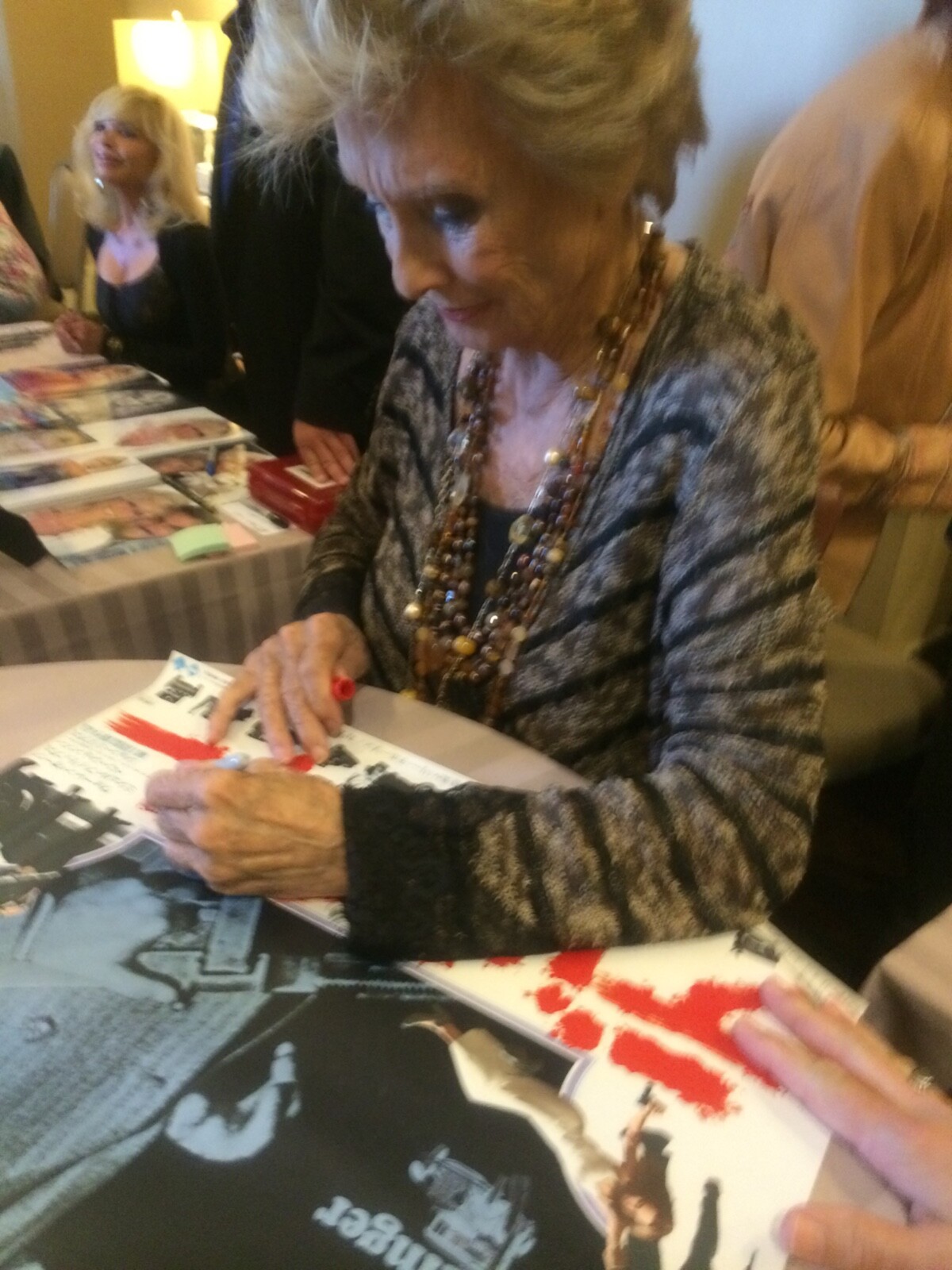 DILLINGER ORIGINAL JAPANESE MOVIE POSTER SIGNED IN PERSON BY CLORIS LEACHMAN