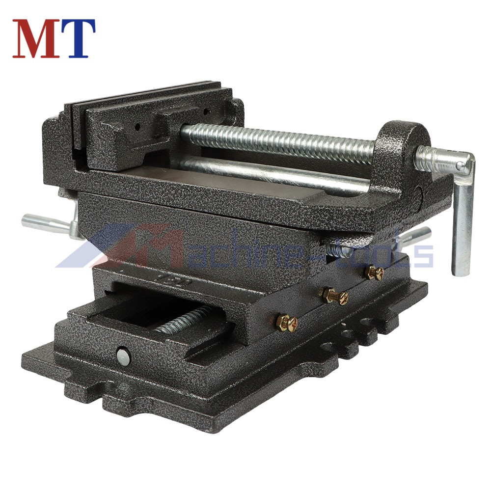 6" Cross Drill Press Vise Heavy Duty 2 Way Slide Metal Milling X-Y Clamp Machine