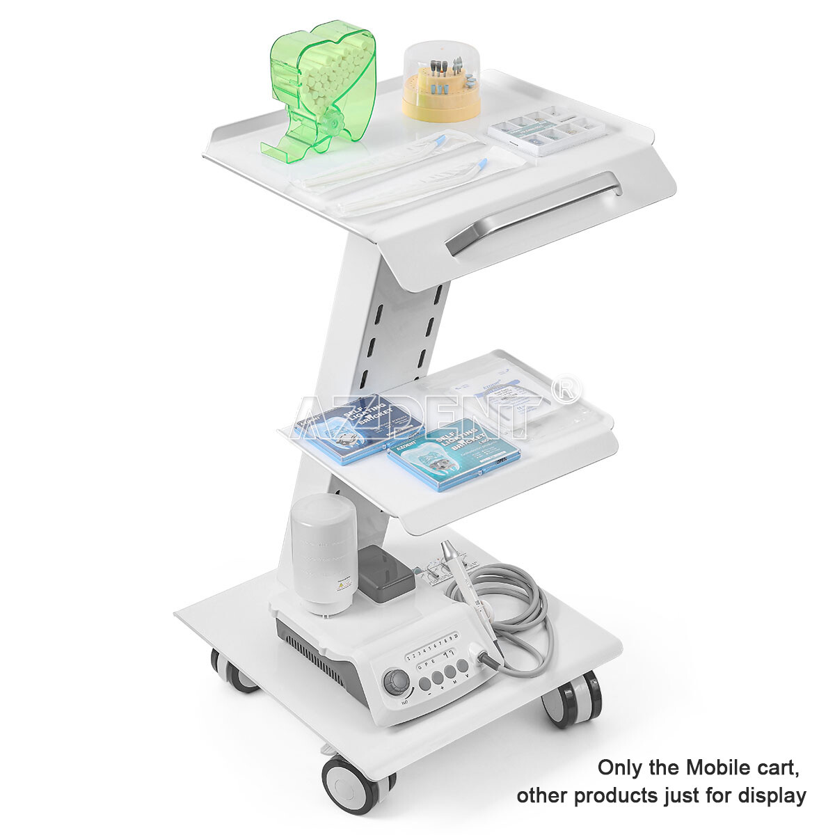 Dental Mobile RollingTrolley Cart /Medical Utility Cart fit Intra Scanner