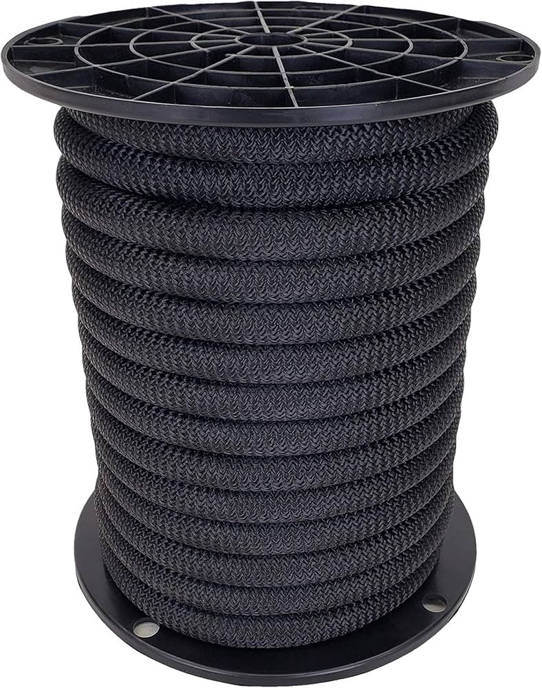 1/2" Bungee Shock Cord Black Marine Grade Heavy Duty Stretch Rope 100-1000 ft