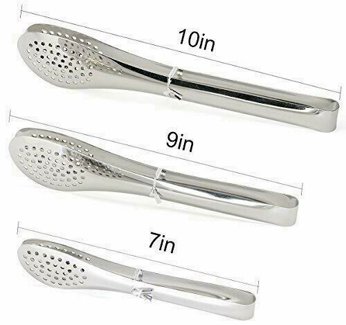 Stainless Steel Kitchen Tongs Serving Utensils BBQ Tongs For Cooking Heavy Duty