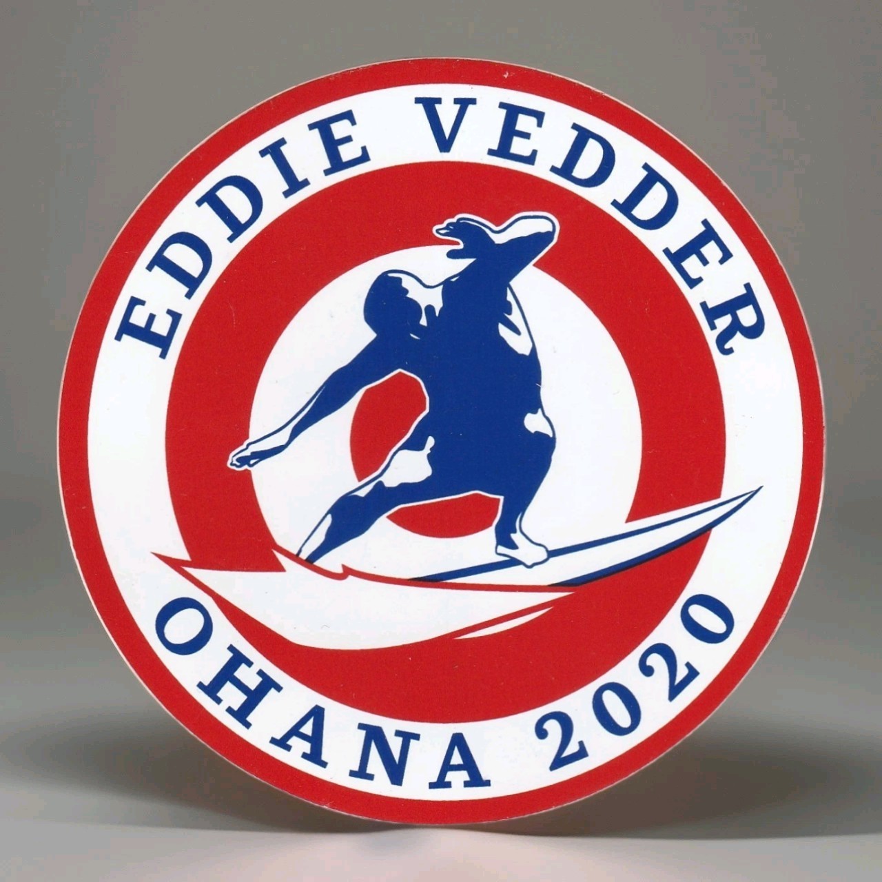 Eddie Vedder Sticker Earthlings 4In Ohana Fest 2020 Dana Point California Surfer