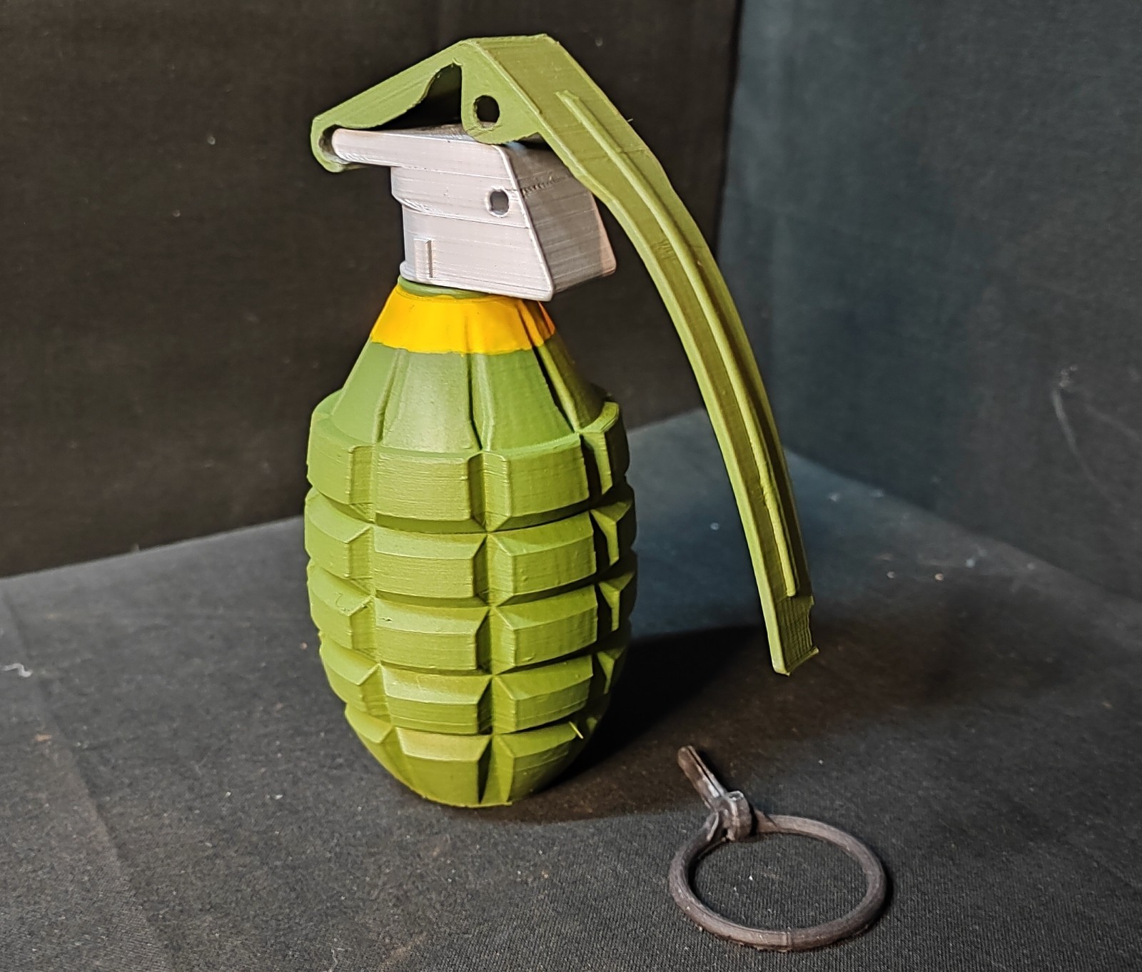 Inert WWII MK2 Pineapple Grenade Replica 1:1 Prop Training cosplay