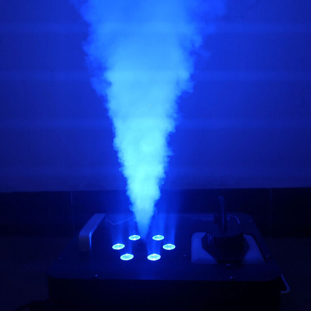 2pcs 6LED DJ Geyser Smoke Fog Machine Pyro Stage Vertical Upspray Fogger DMX RGB