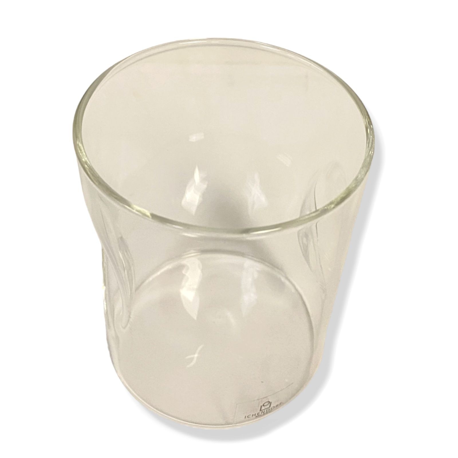 $18 Ichendorf Milano Clear Impronta Glass Tumbler 4 in