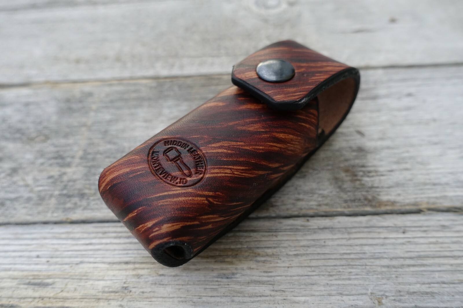 Leather Sheath for Leatherman SUPERTOOL 300 Full Grain Leather. HIDDIN USA