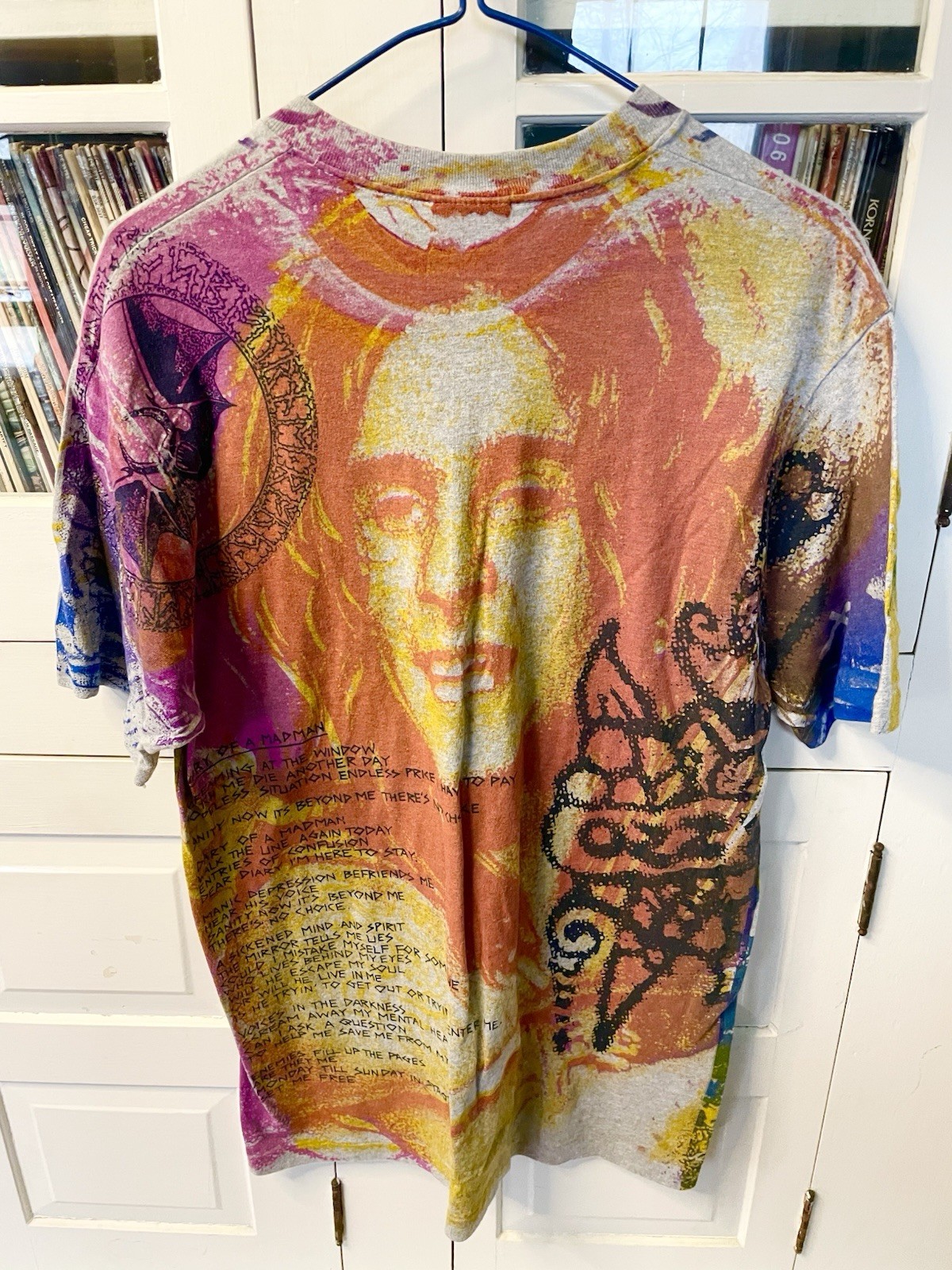 Vintage 1991 Ozzy Osbourne Diary Of A Madman Tour All Over Print Shirt Size XL