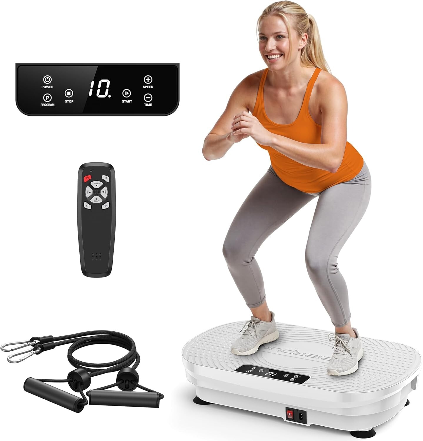 Whole Body Vibration Plate 330 LBS Capacity Multiple Modes for Toning Wellness