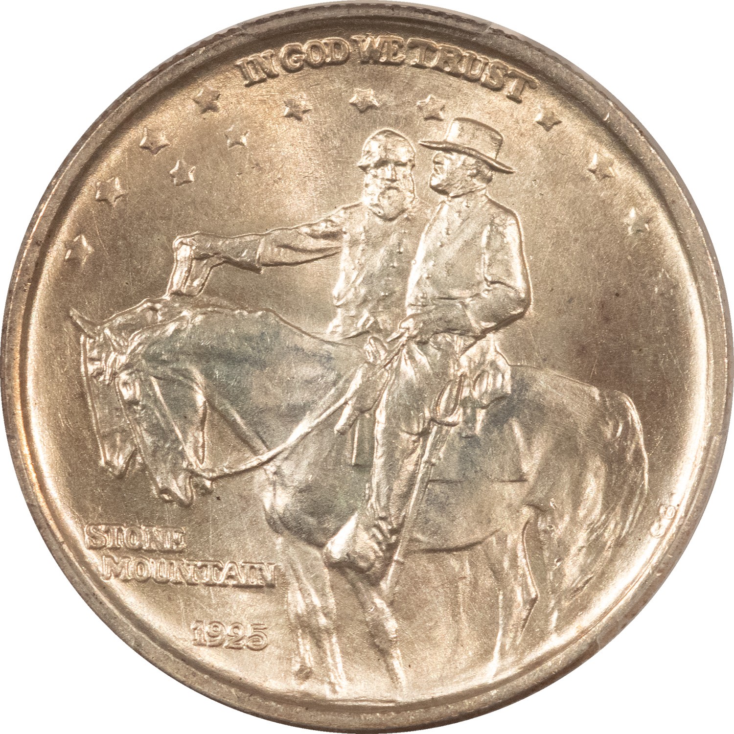 1925 STONE MOUNTAIN COMMEMORATIVE HALF DOLLAR - PCGS MS-65