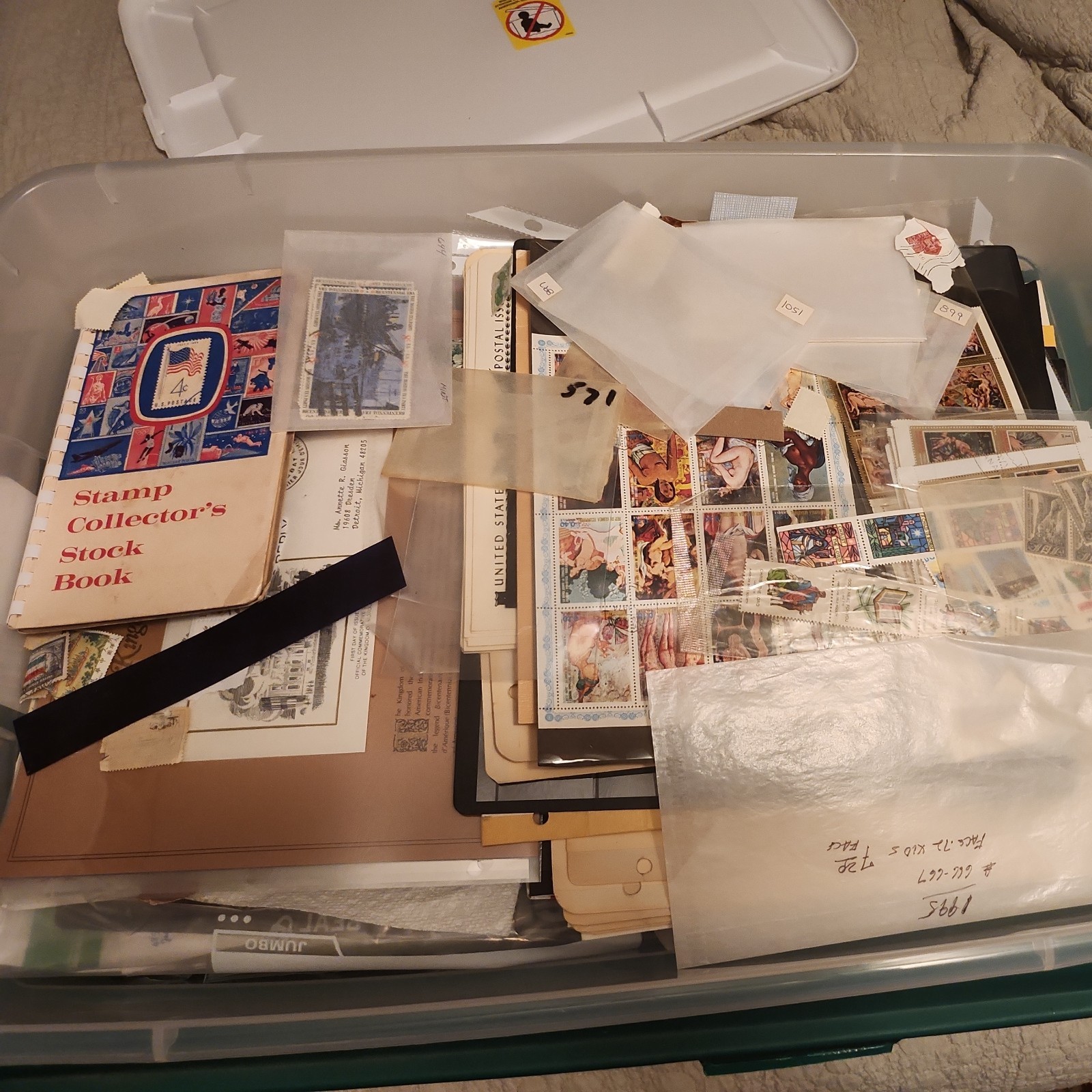 Huge Assortment Worldwide US/Foreign Stamps Used, Mint, Glassines, Covers, BOBs