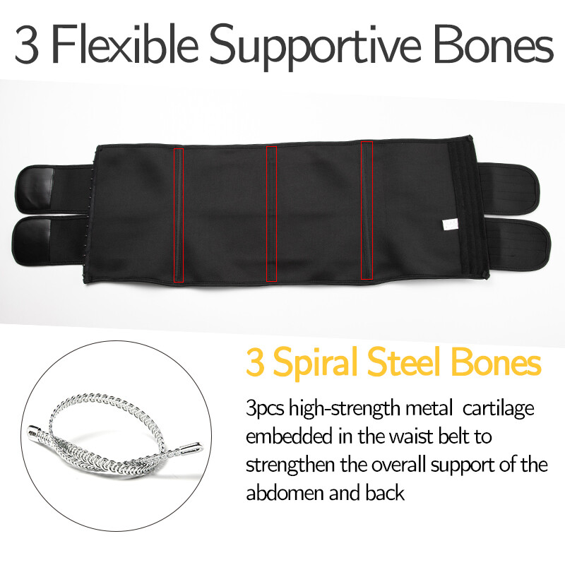 Men's Fat Burner Waist Trainer Cincher Sauna Sweat Belt Body Shaper Workout