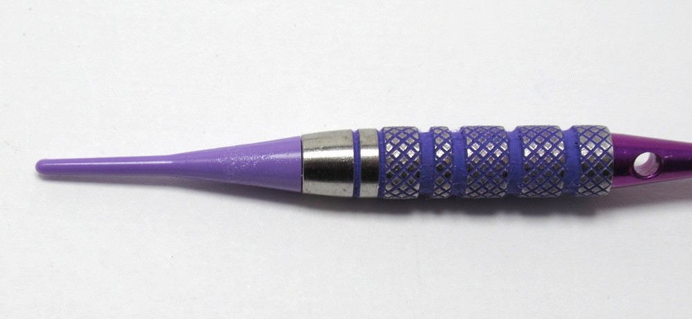 Purple Bombers 16g Soft Tip Darts - 80% Tungsten with Extras + Tracking - Short