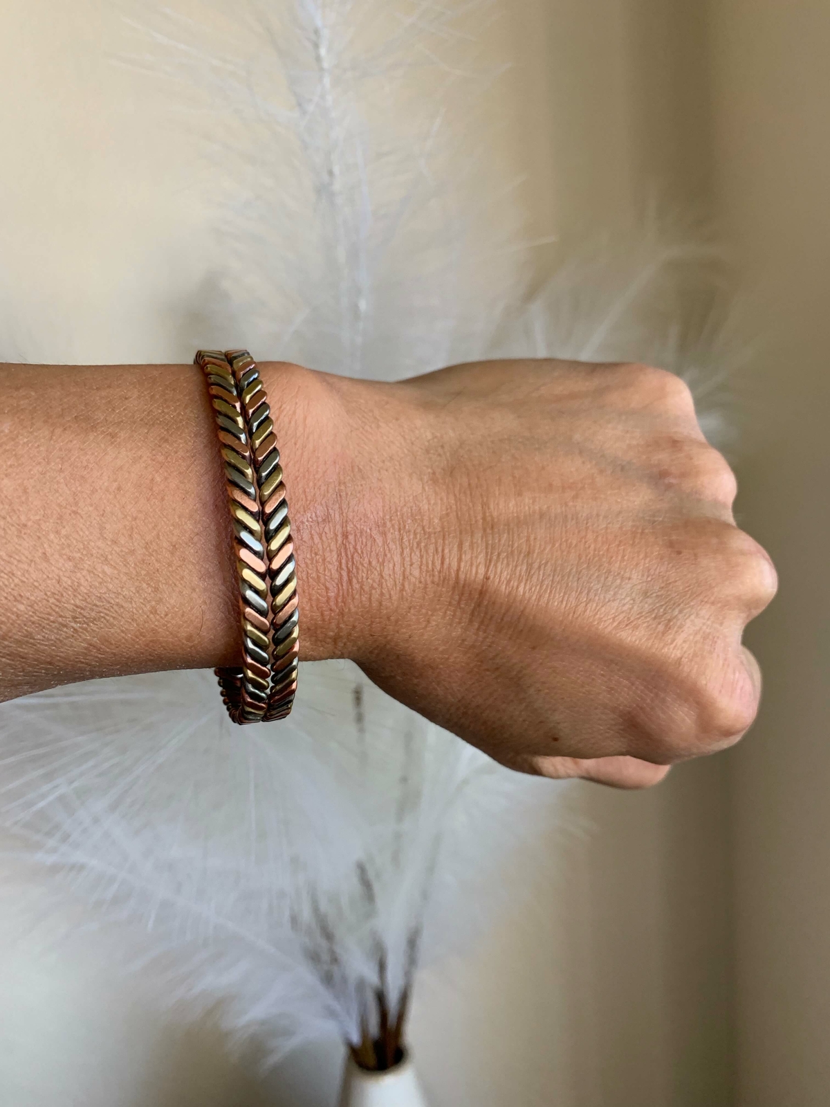 Solid Pure Copper Magnetic Bracelet Arthritis Pain Relief Power Energy Men Women