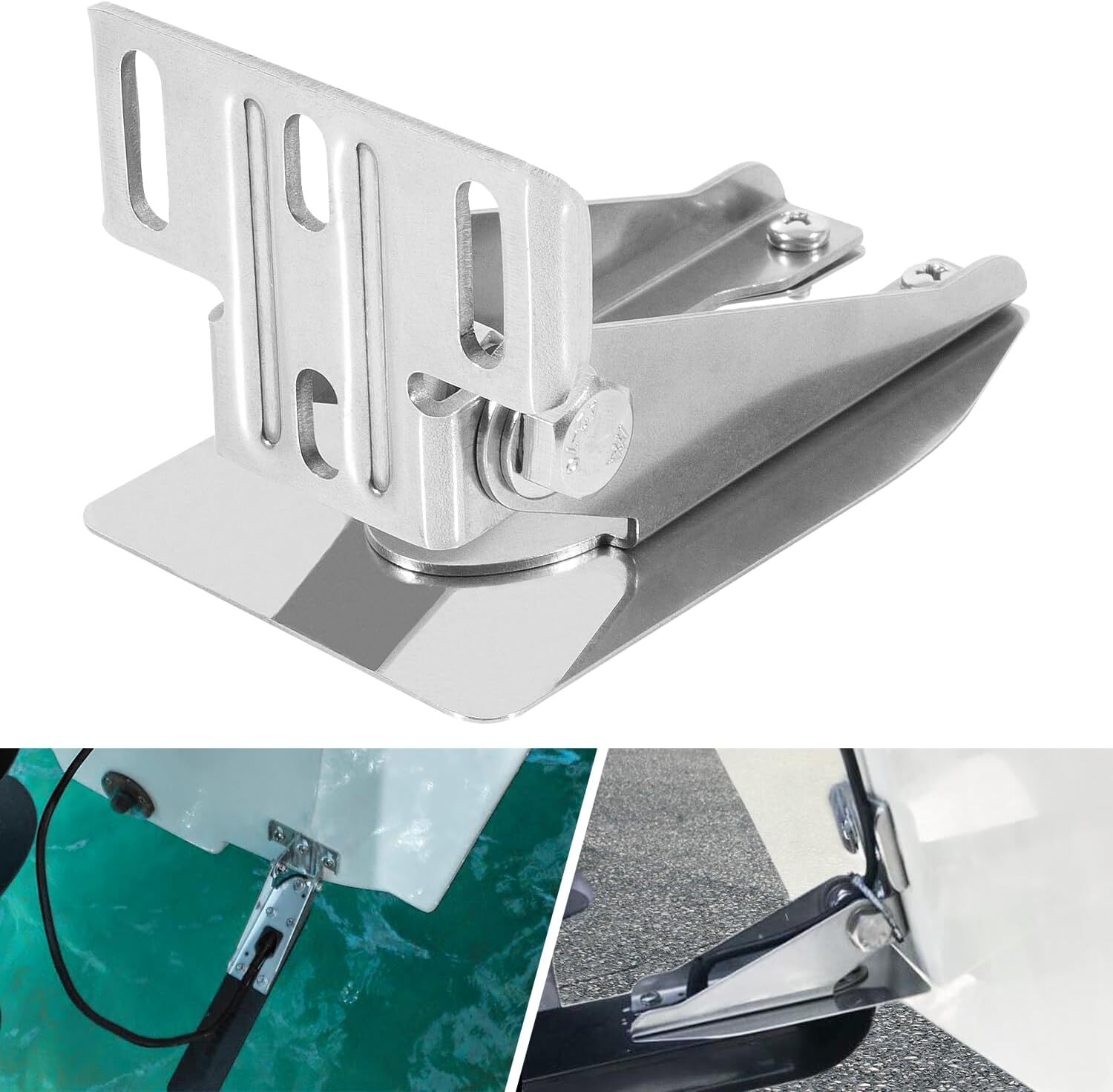 for Garmin Heavy-Duty Transducer Transom Mount Bracket Spray Sheild 010-12006-11