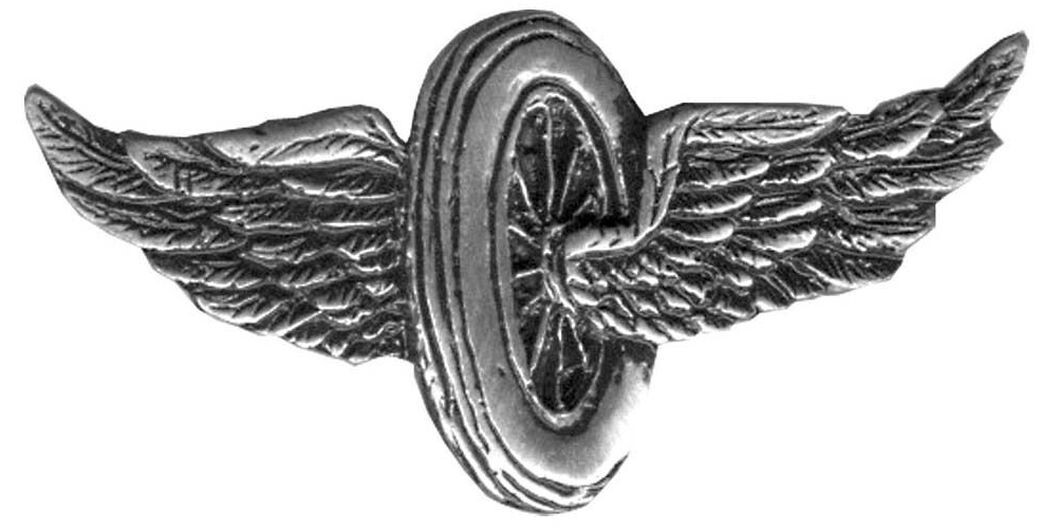 Flying Wheel Wheel with Wing Jacket Hat Chopper Biker PIN  - 1.5 inch