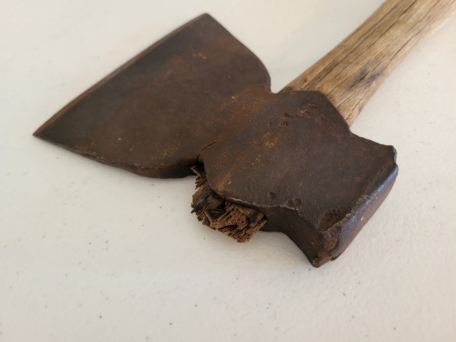 Antique/Vintage? Hewing Axe Hatchet with Wooden Handle