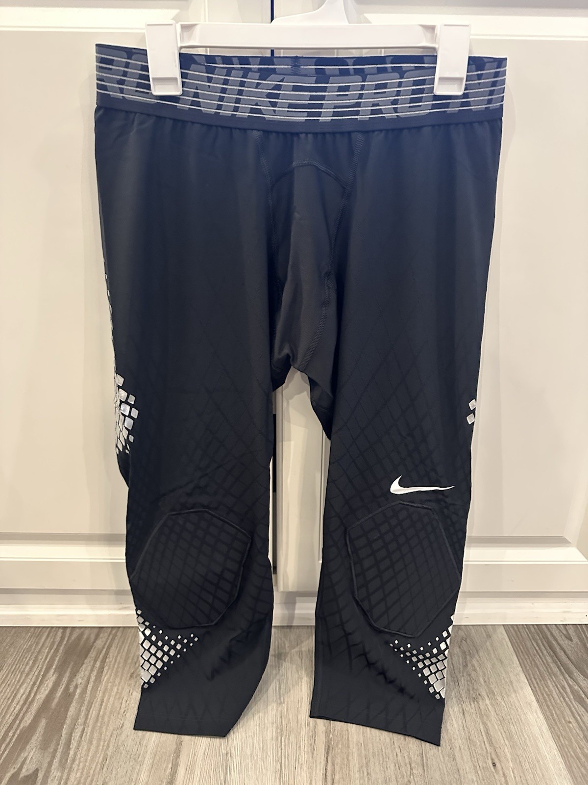 Pro Hyper strong Baseball Slider Compression Tights W/kneepads Black M/L/XL