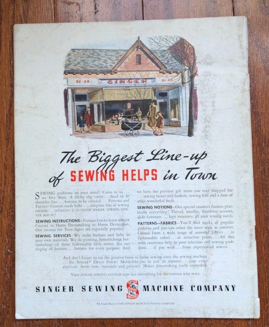 Singer Sewing Machine Company Home Decoration Guide 1947