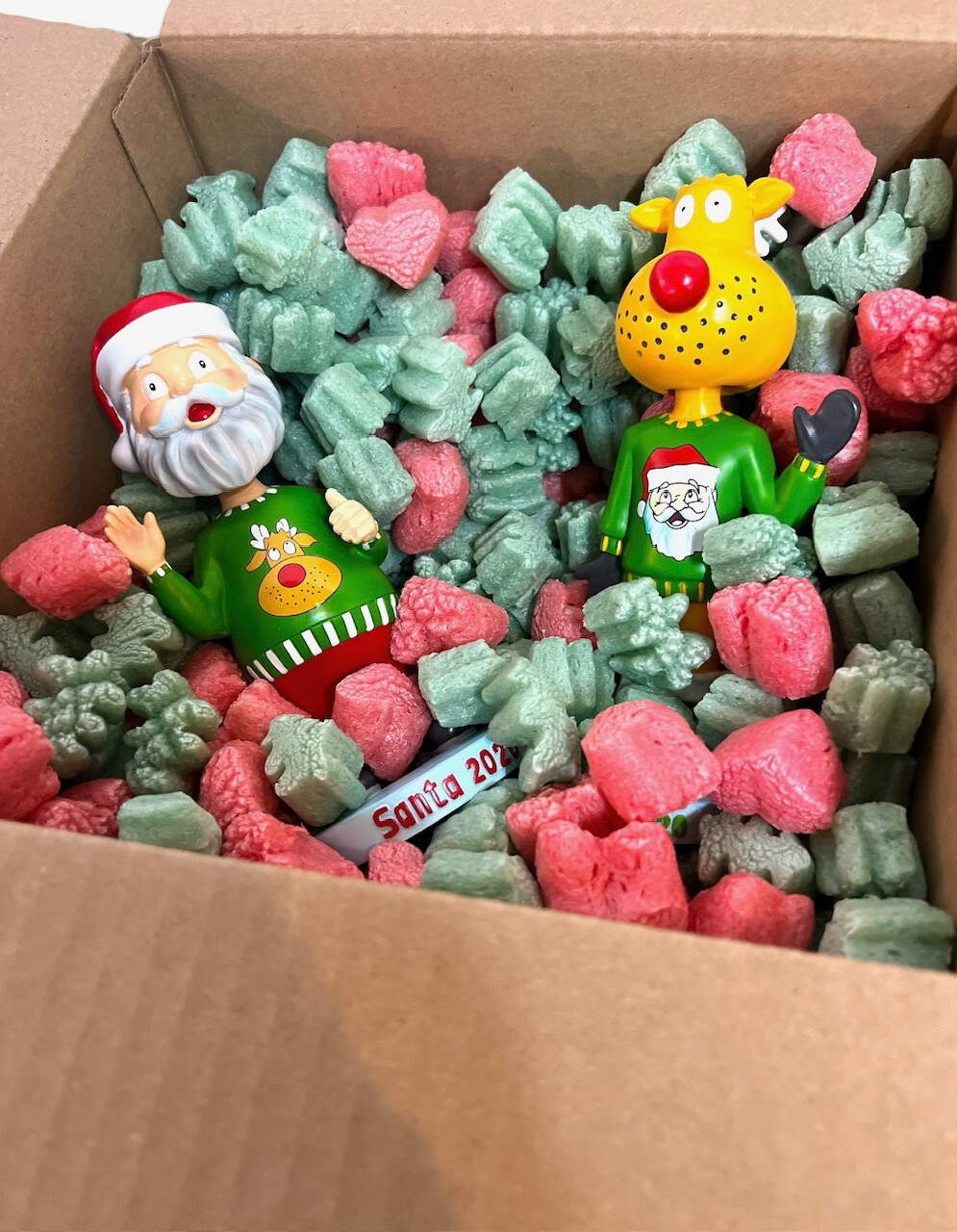 FunPak Packing Peanuts Christmas Love MiniPack .6 cu ft Biodegradable