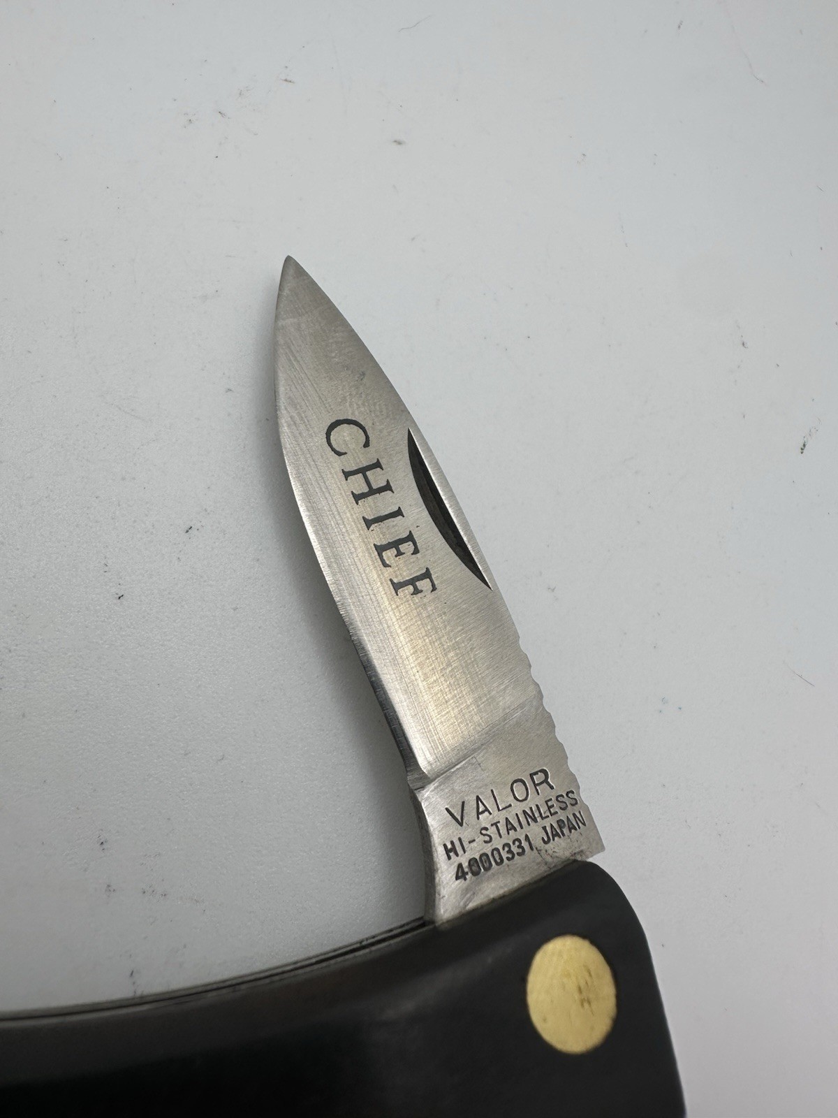 One Dozen Vintage Pocket Knife VALOR CHIEF KNIFE Japan Ebony Handle Model 331