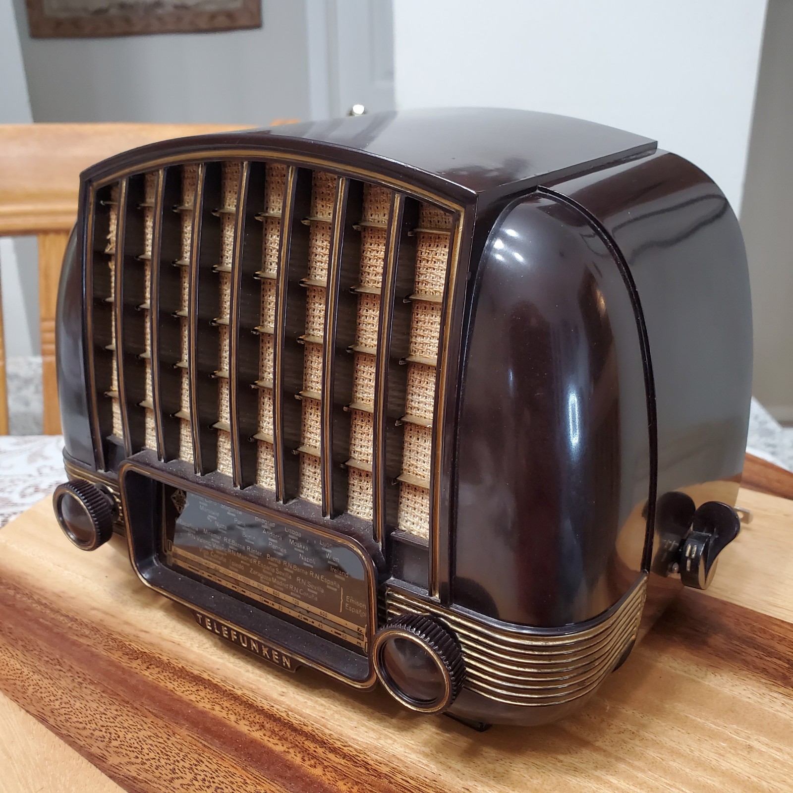 Ultra Rare Vintage 1954 Telefunken U-1515 Marimba Radio - Very Nice Works