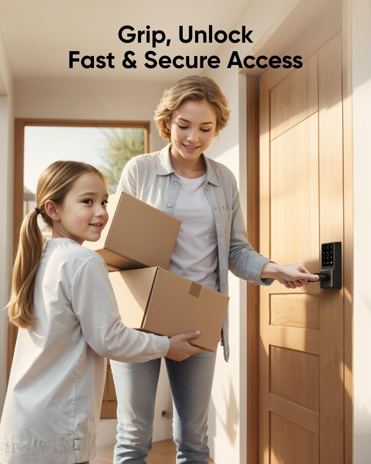 eufy Smart Lock C33 Wi-Fi Fingerprint Keyless Entry Door Lock with Handle|Refurb