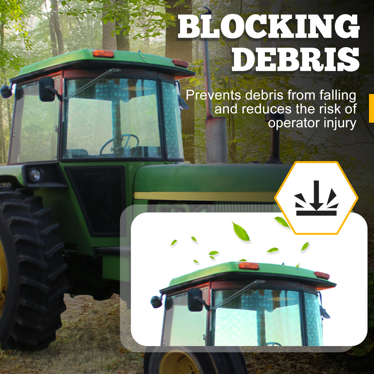 For John Deere 4430 4650 2350 2850 2950 2955 3155 4030 Tractors Cab Roof