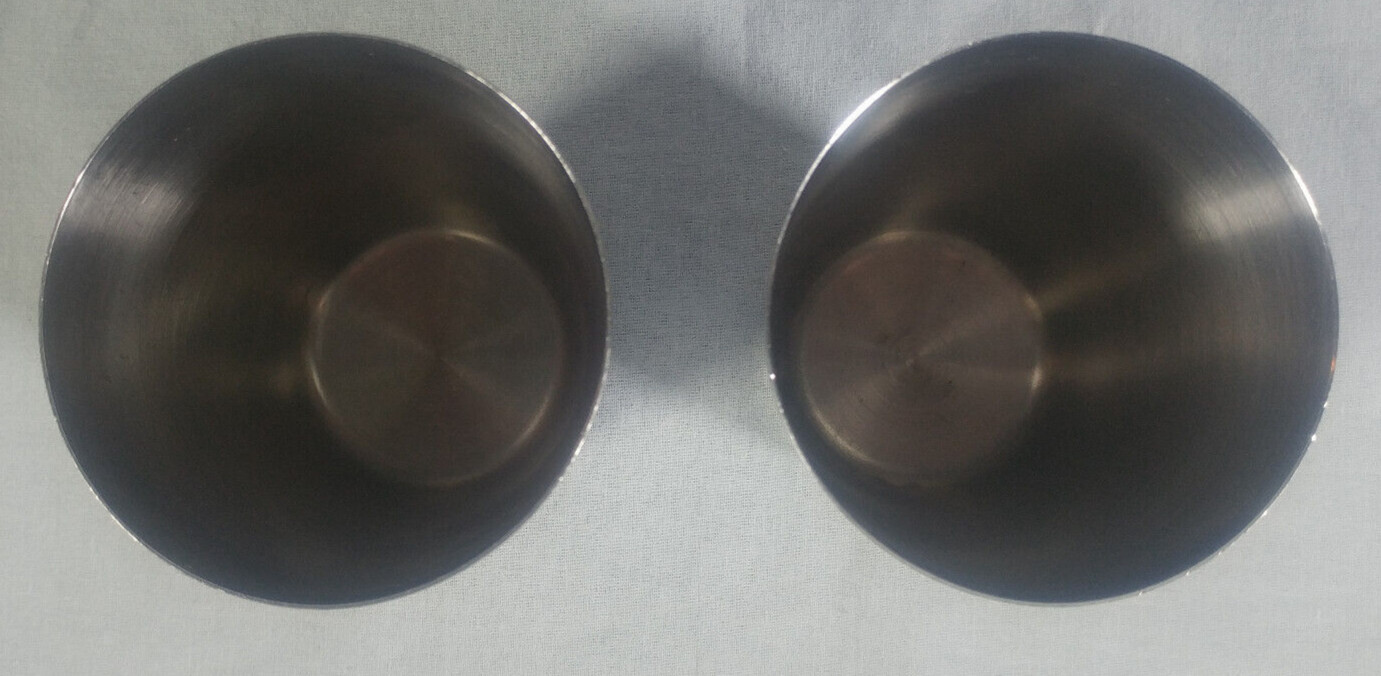 4 Piece Cocktail Mixing Shaker Kit 2- Stainless Shakers, Strainer, Double Jigger