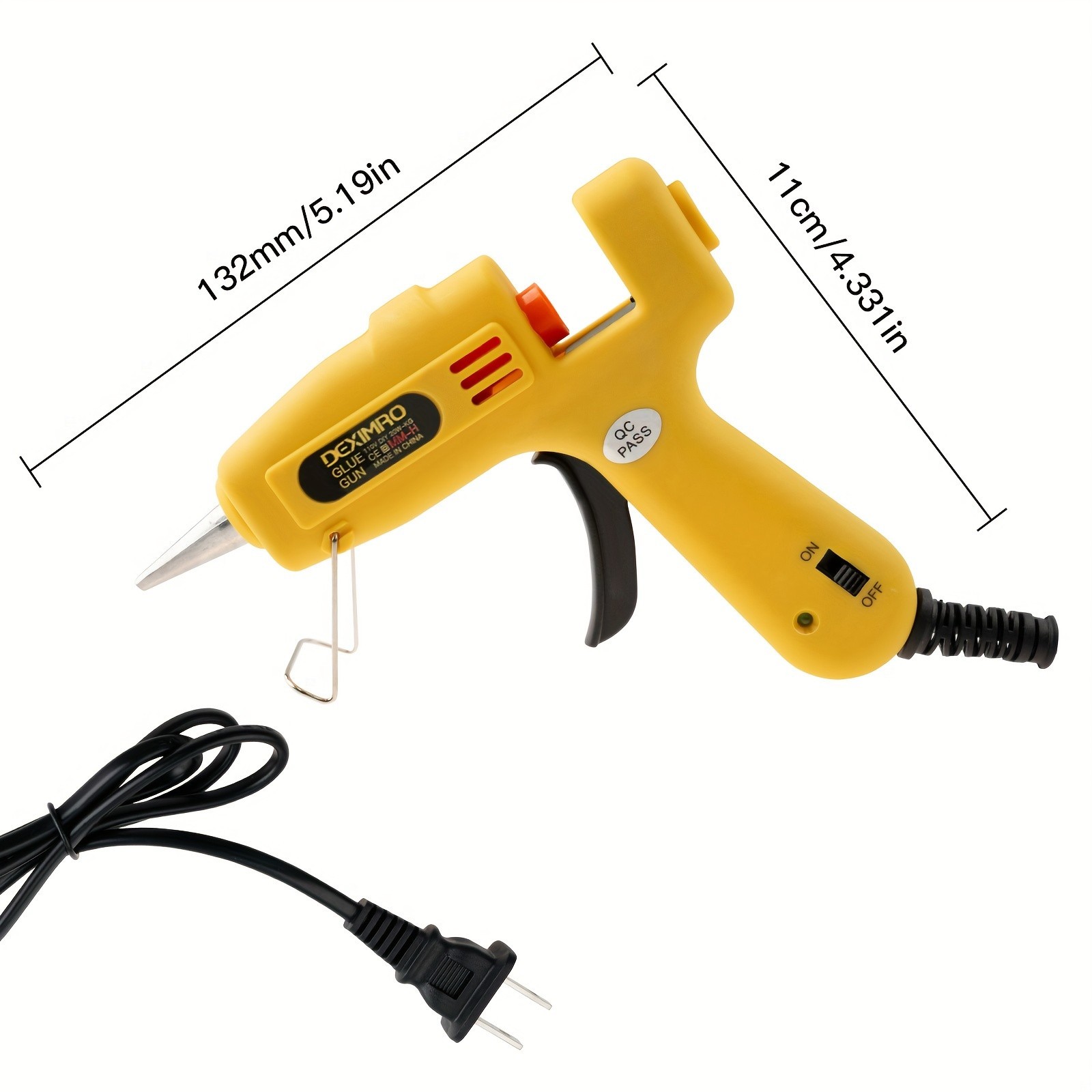 Drip-Proof Hot Glue Gun - High Temp for DIY, Crafts & Home Repairs