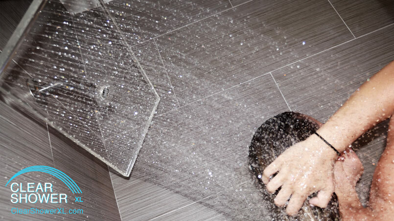 Large Crystal Clear Shower Head - Luxury Firm Pressure Rainfall Showerhead - NEW