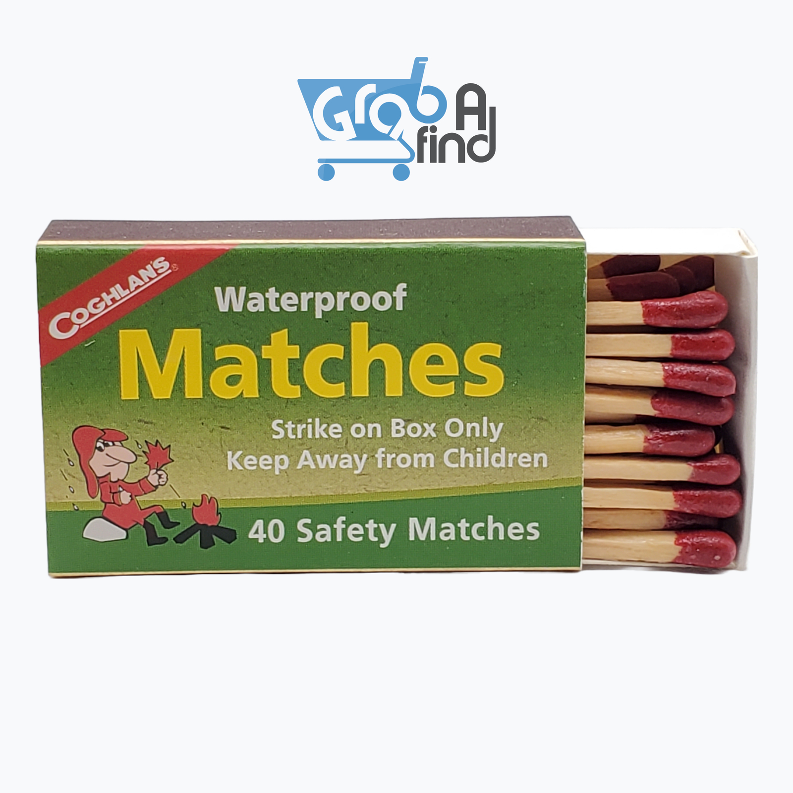 Coghlan's Waterproof Matches, #529, 10 Pack 40 Matches/box-(400 Matches Total)
