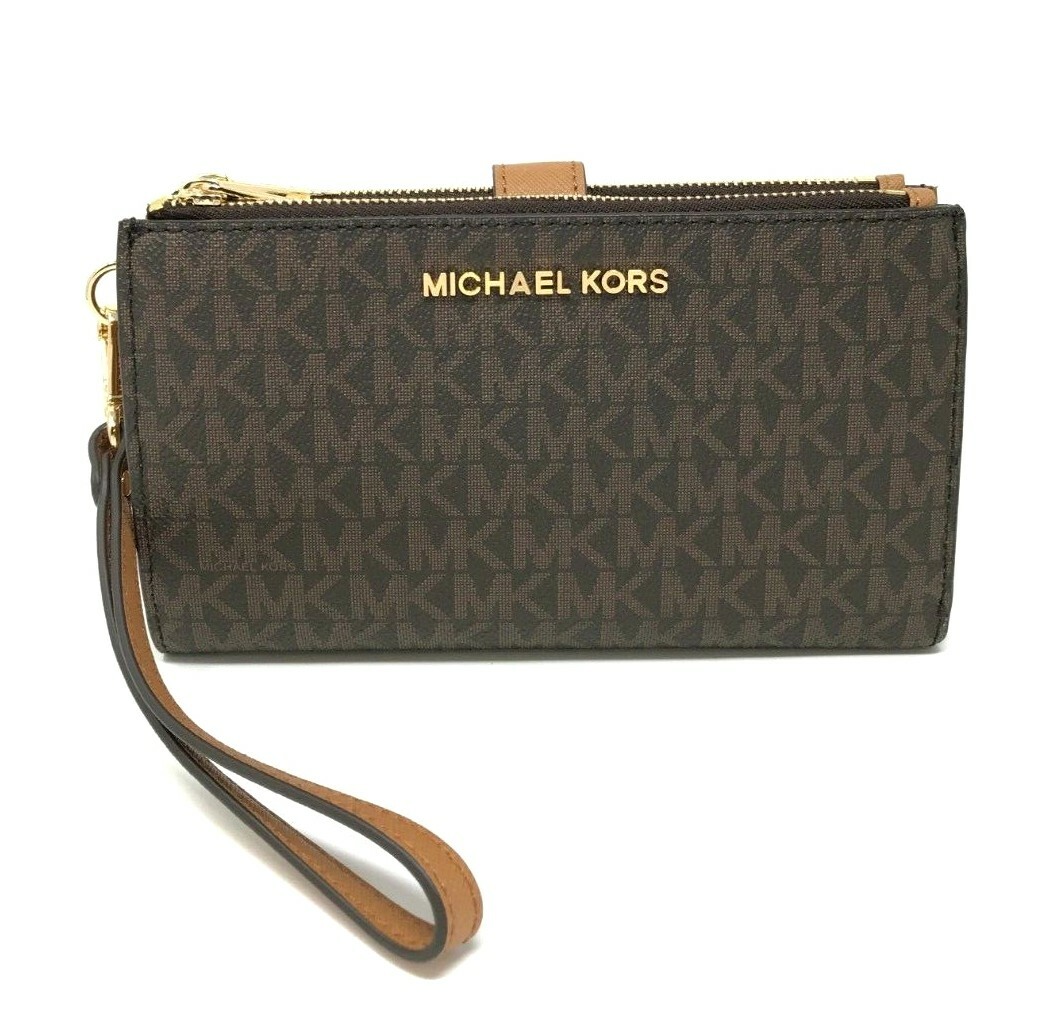 Michael Kors Jet Set Travel Double Zip Phone Wristlet Wallet