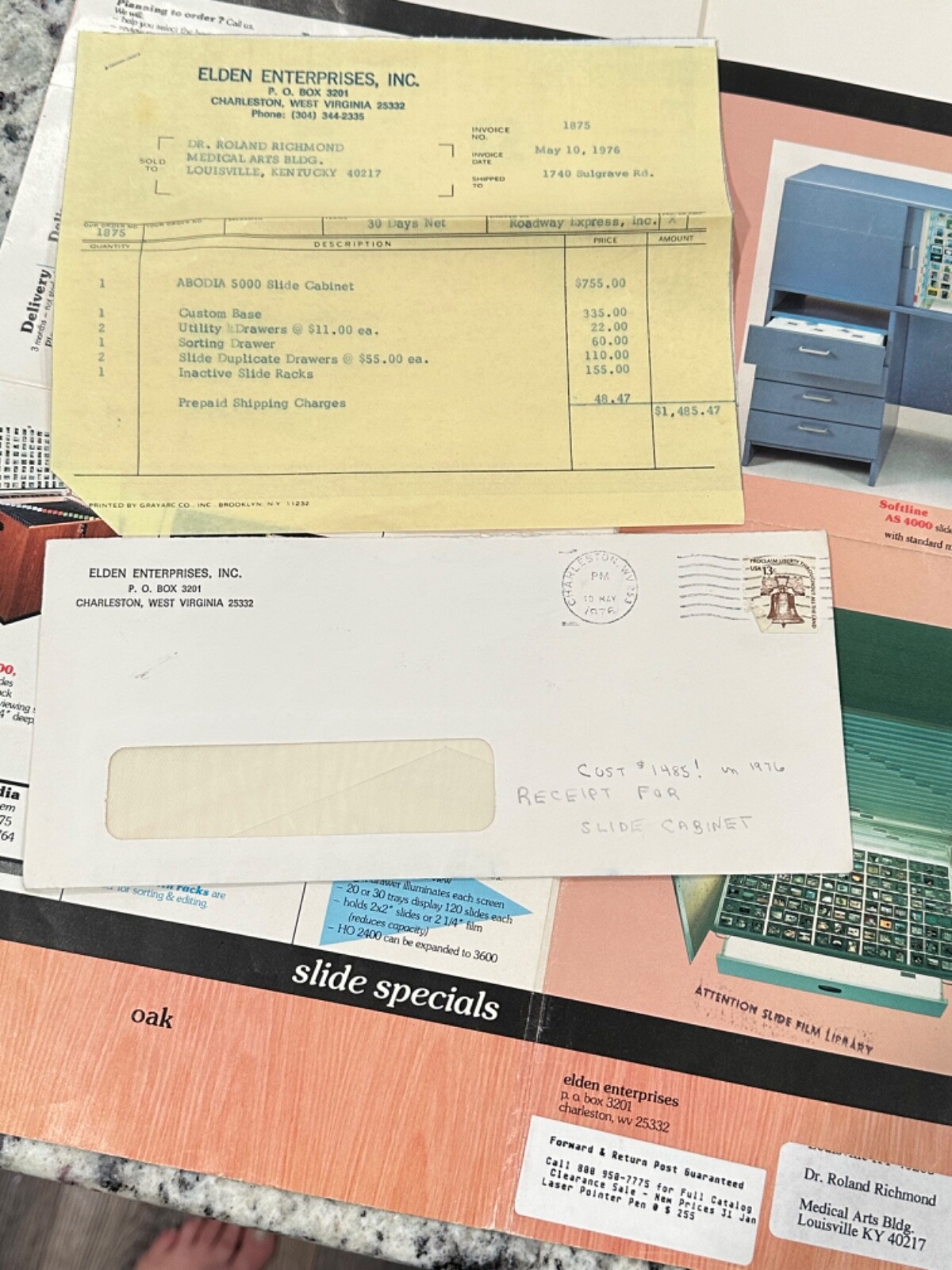 1970'S Commercial Slide Viewing Storage Cabinet Dieter Rams Style Walnut & Steel