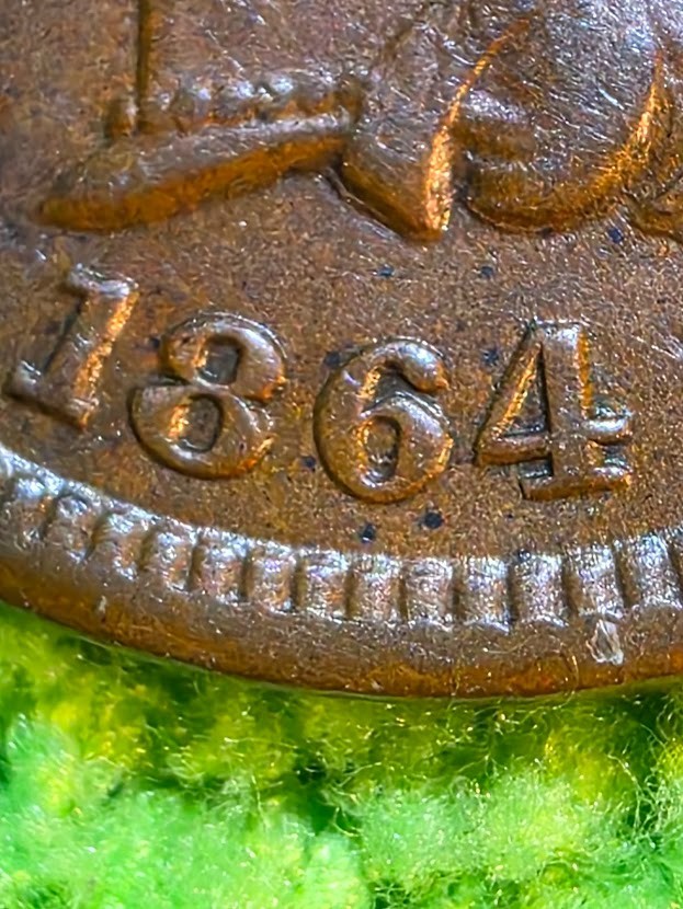 MAJOR ERROR 1864 -L BRONZE INDIAN HEAD PENNY  SNOW-14 RPD  FANTASTIC COIN!!!