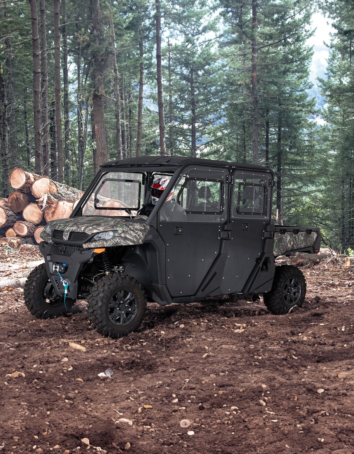 KEMIMOTO 2-in-1 Front & Rear Full Doors w/Windows For UForce 1000 XL 2022-2026