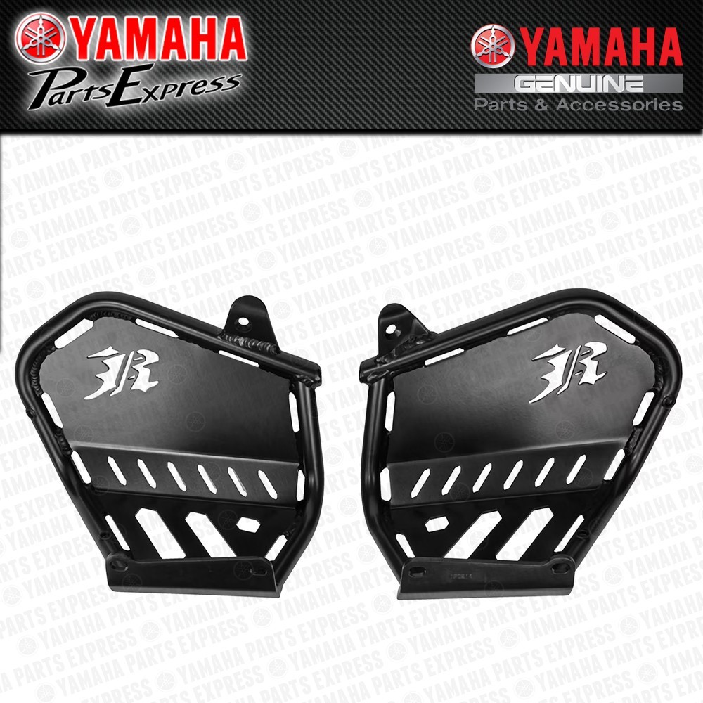 2006 - 2026 YAMAHA RAPTOR 700 700R YFM700 OEM GYTR BLACK ALUMINUM HEEL GUARDS