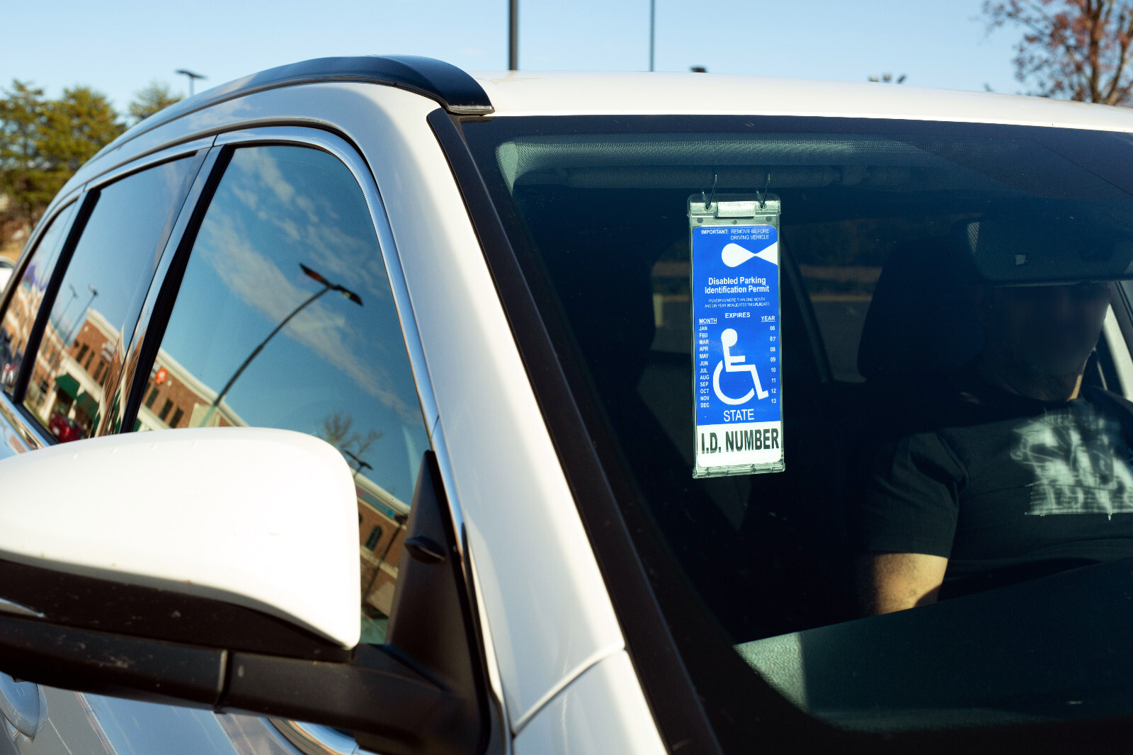 JL Safety Visortag Vertical- Best & Sturdiest Handicap Placard Holder Available!