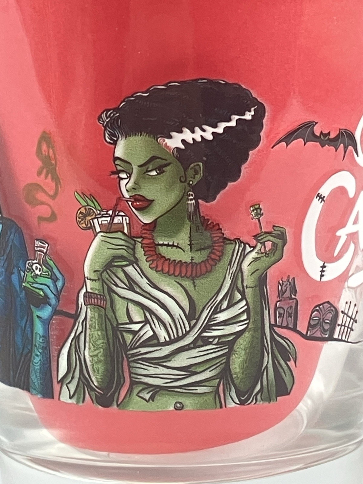 Central California Tiki Girl's Night Out Creature Mai Tai Glass 14 Oz New