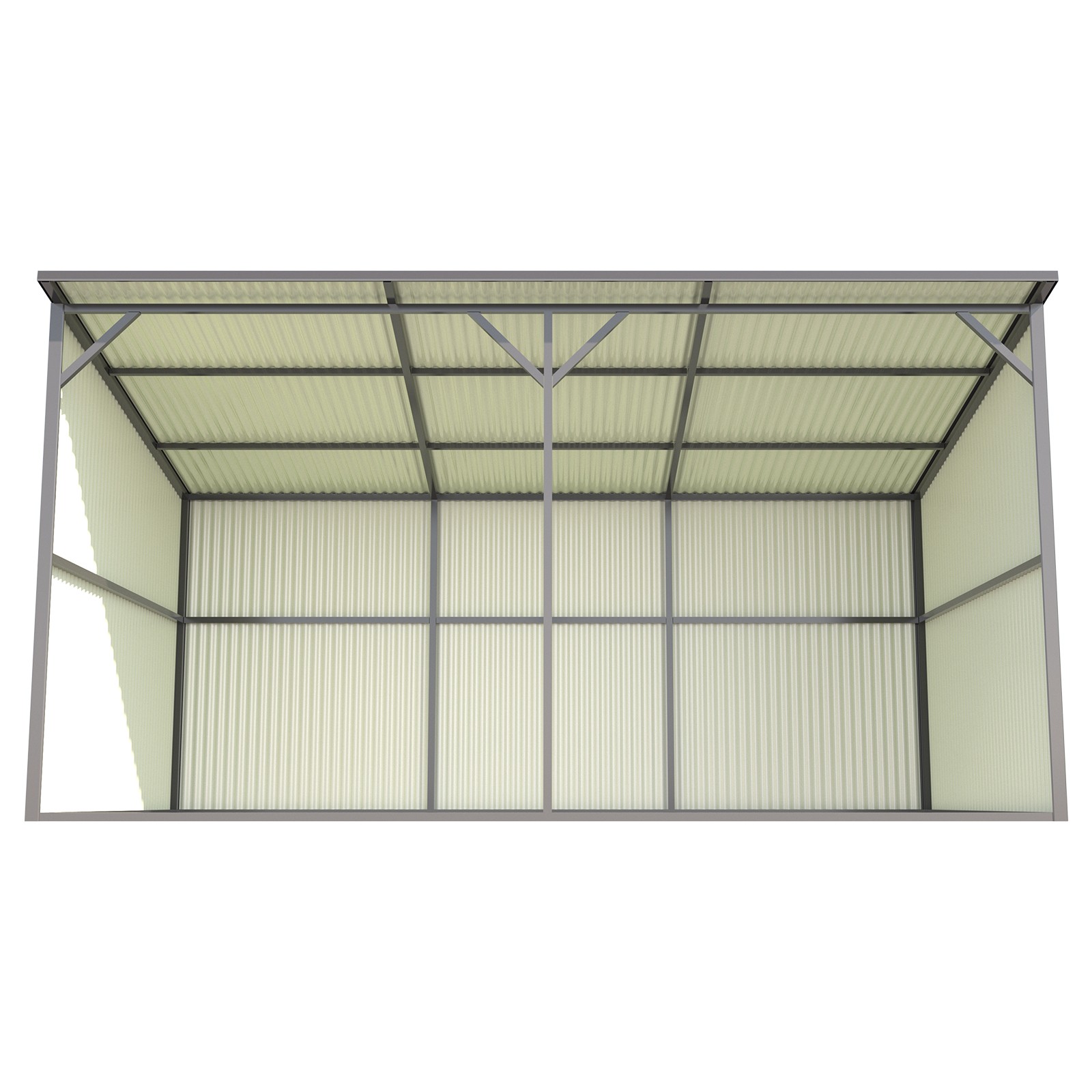 Winter 20'x12' Galvanized Metal Livestock Shelter Building for Farm FREE SHIPING