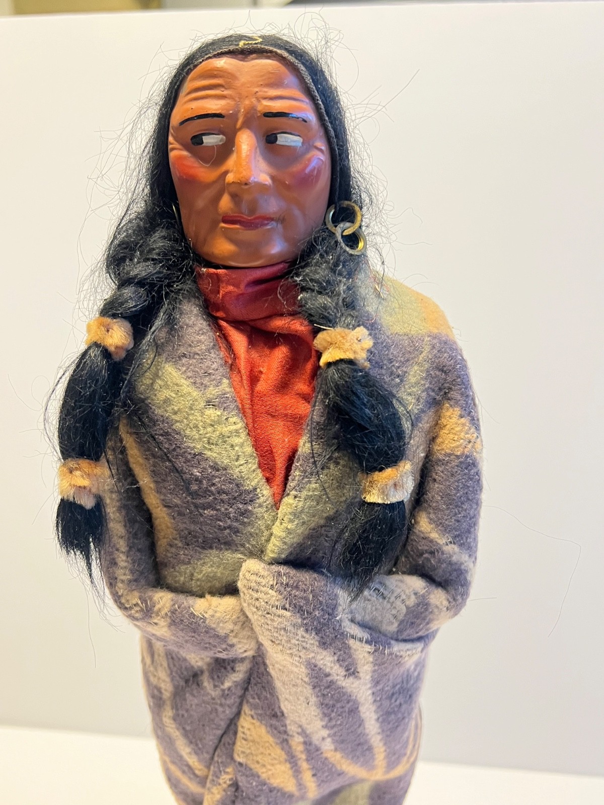 Antique Original Native American Skookum Doll ("Bully Good" Doll) Early 1900's