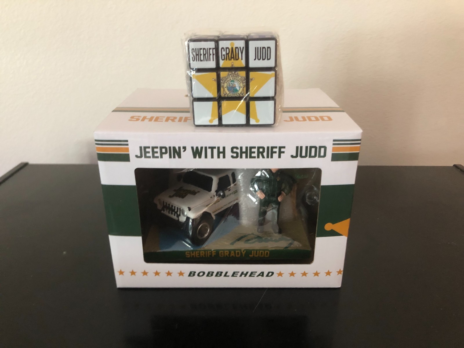 2026  Jeepin with Sheriff Grady Judd Bobblehead New in Box plus Cube
