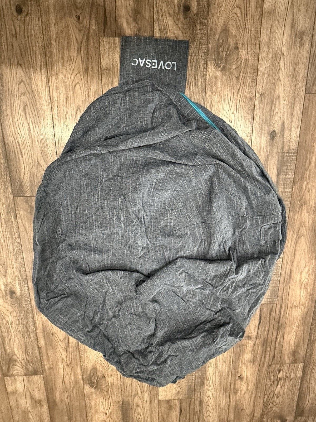 Lovesac Citysac Cover Only Vintage Blue Rained Chenille