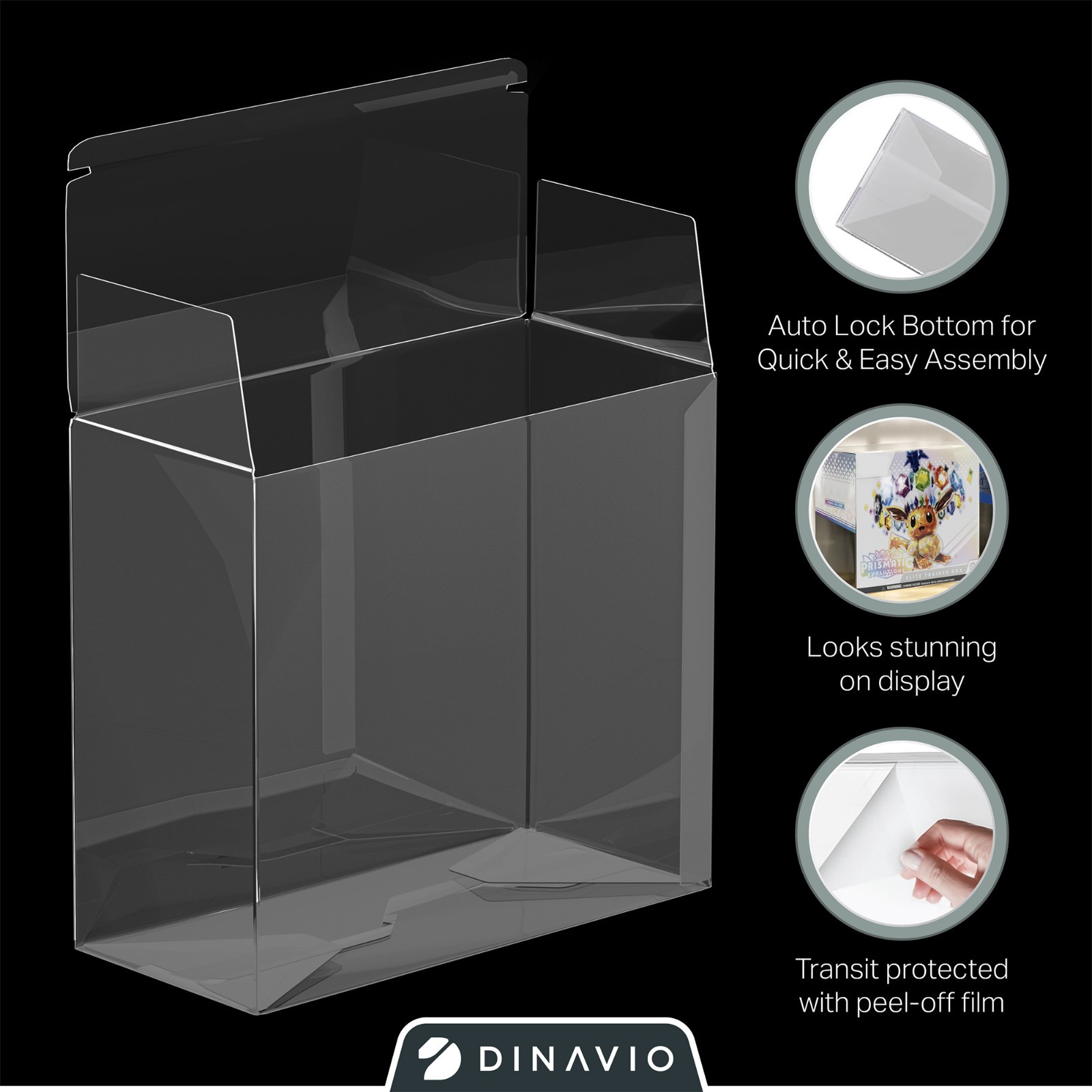 Plastic Pokemon Elite Trainer Box Protectors ETB Displays 10 PACK