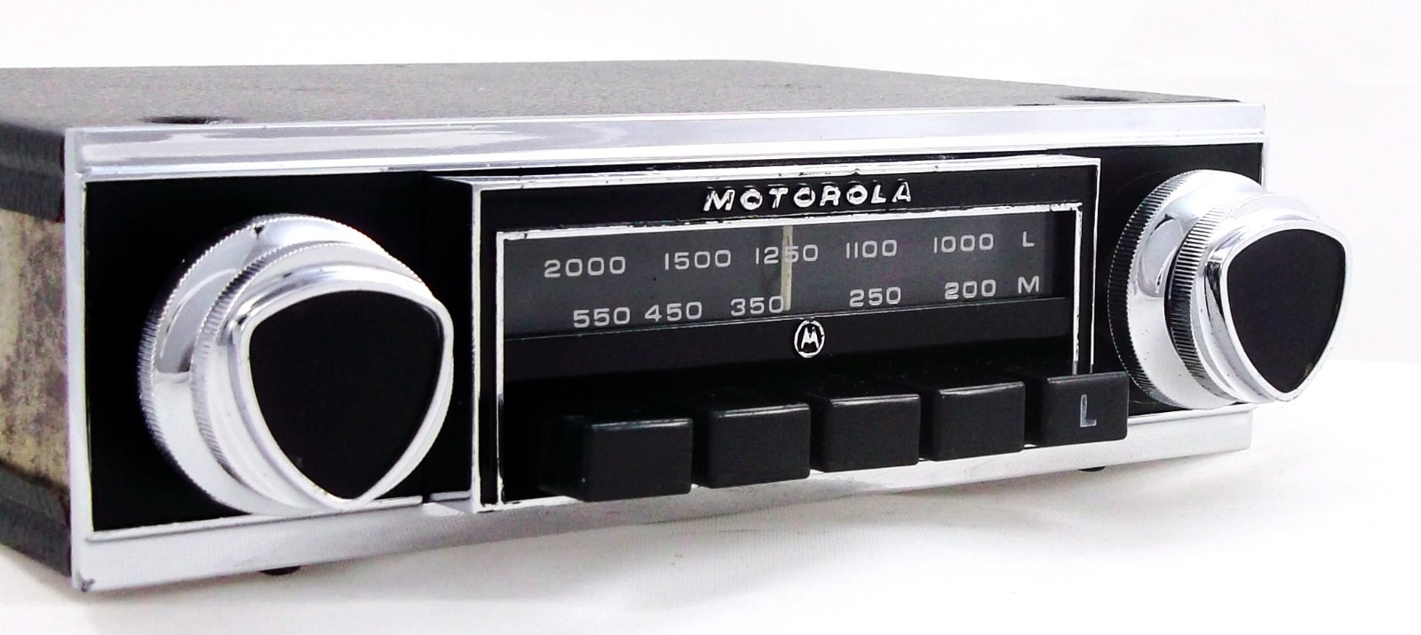 Motorola 114 UPGRADED Vintage Classic Car Radio with BLUETOOTH (Neg- Earth)