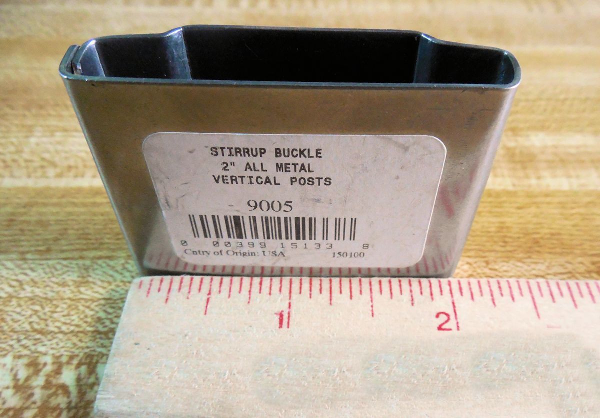 Pair of Blevins BUCKLES for Western Saddle Stirrup 2" Leather w/ vertical posts