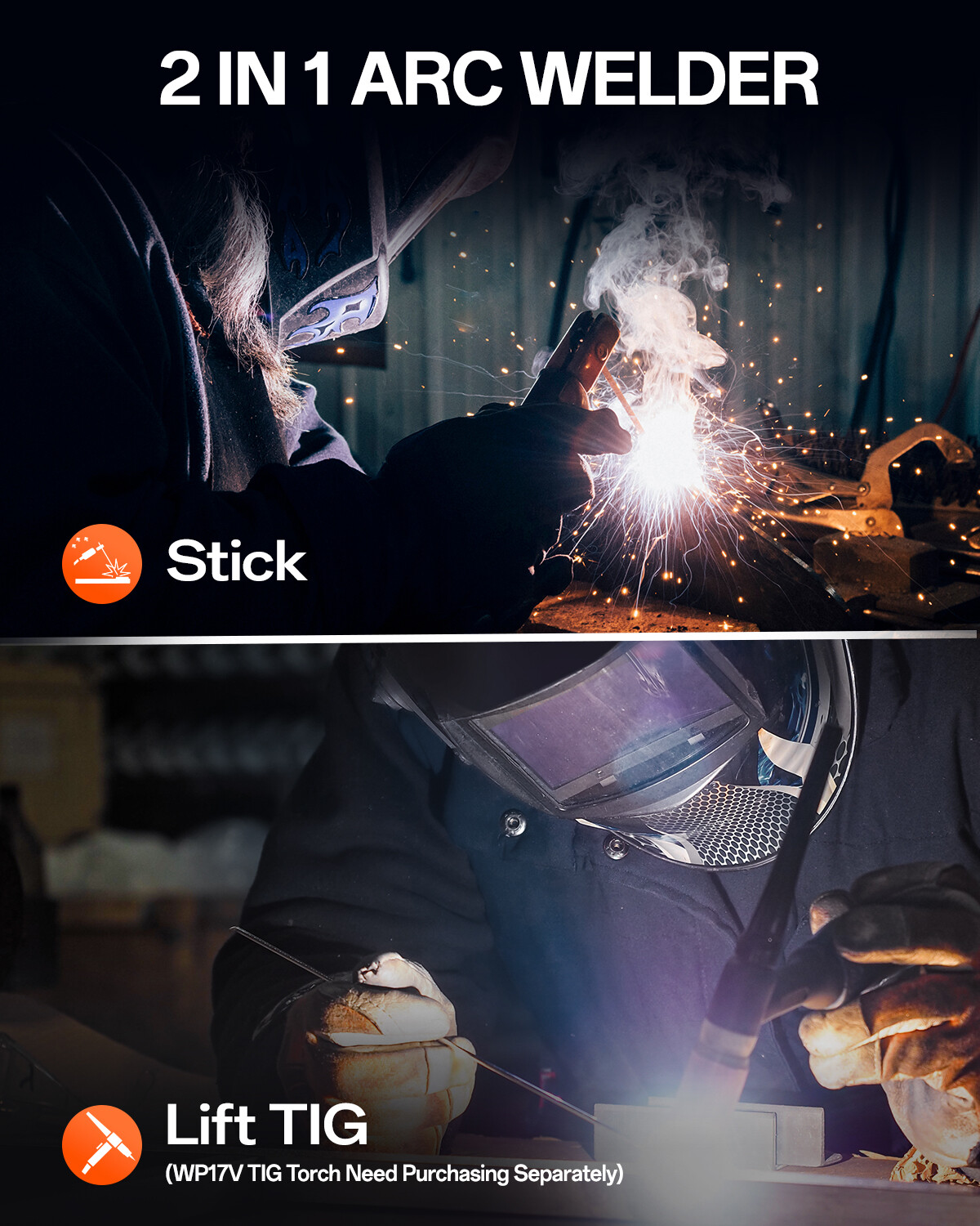 Portable 160A Mini Welding Machine MMA/Lift TIG VRD ARC Stick Welder 110V