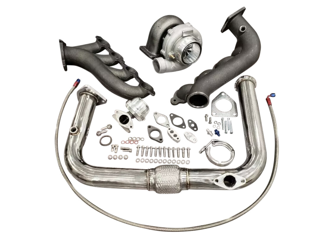 Turbo Kit GT45 T4 FOR Silverado Sierra Turbocharger Vortec V8 LS 4.8 5.3 6.0 6.2