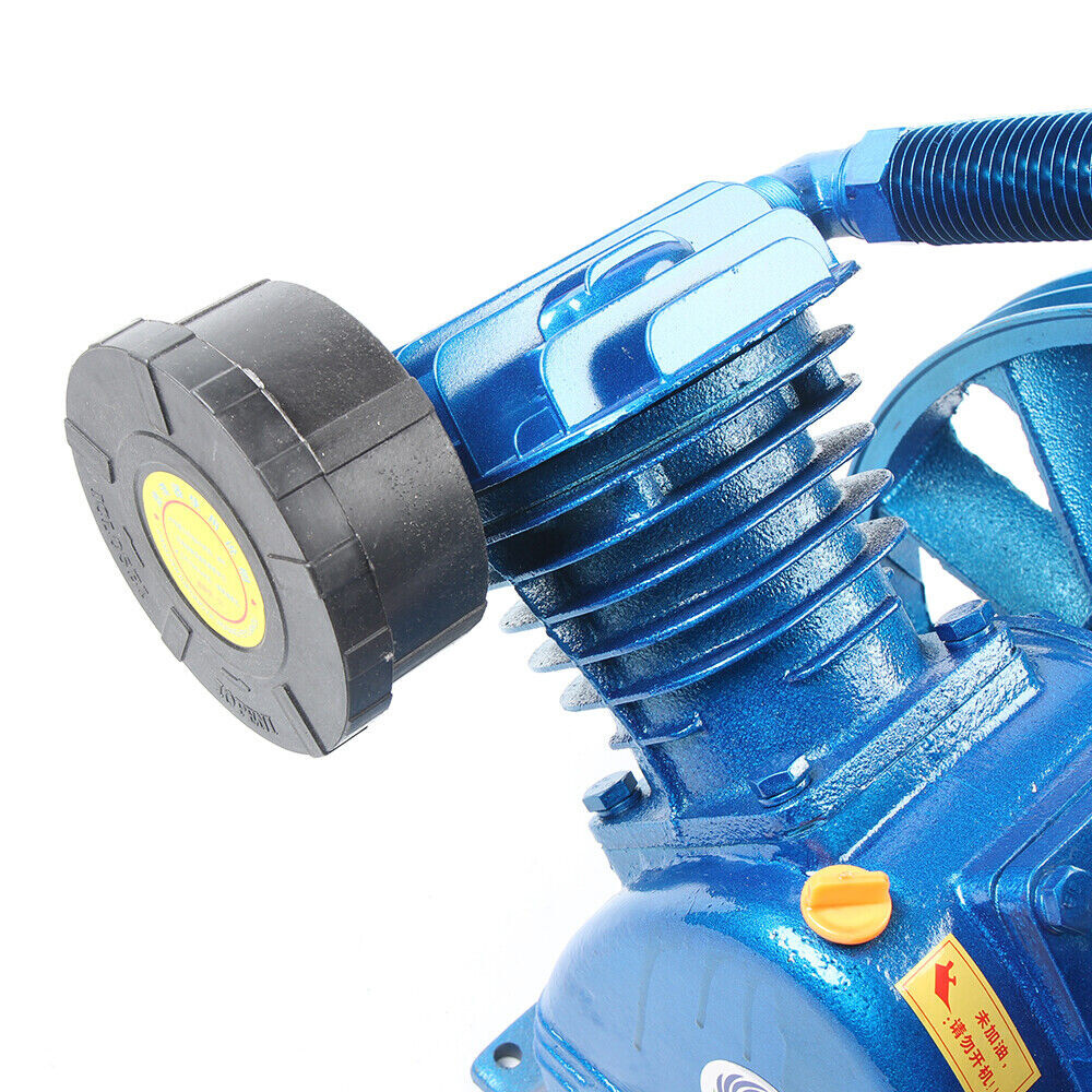 5HP V Style 2-Cylinder Air Compressor Pump Motor Head Double Stage 175PSI